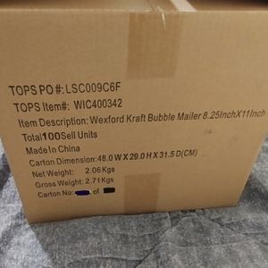 Wexford Kraft Bubble Mailers 8.25inch x 11 inch